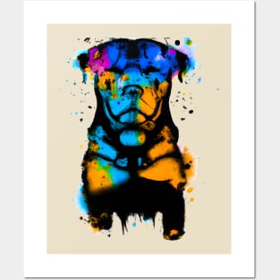 Rottweiler Spray Paint Artwork Posters and Art